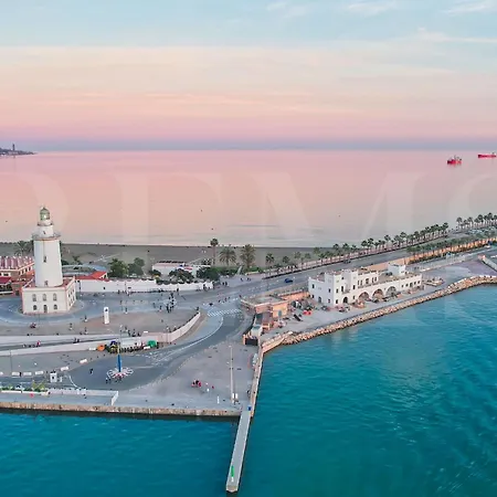 Gem With Stunning Port & Sea Views By Rems 아파트 말라가